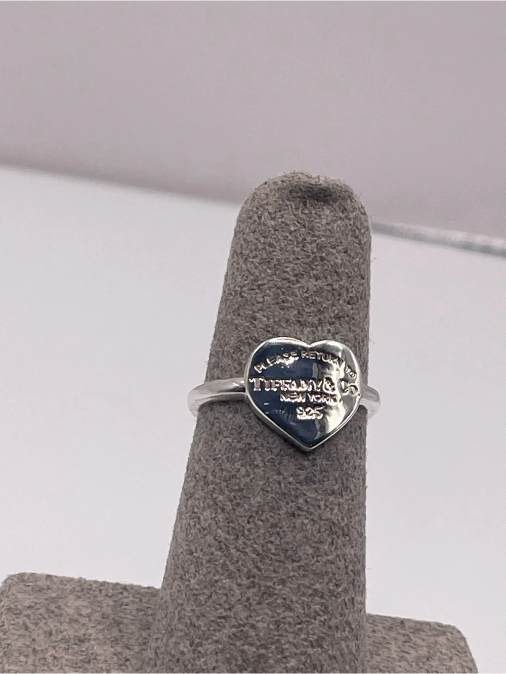 Tiffany & Co. Sterling Silver Heart Ring